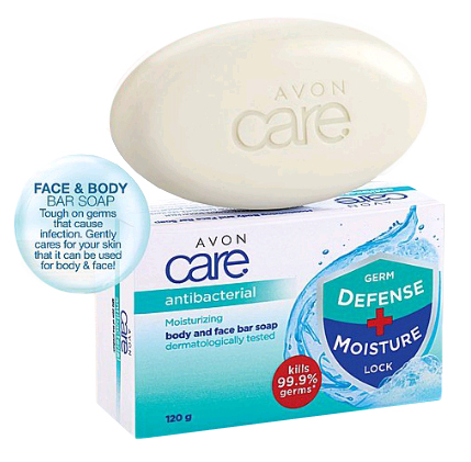 Avon Care Antibacterial Moisturizing Body And Face Soap 120g